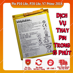 Pin Webphukien cho Huawei P10 Lite, P20 Lite, Y7 Prime 2018 Việt Nam HB366481ECW - 3000mAh 